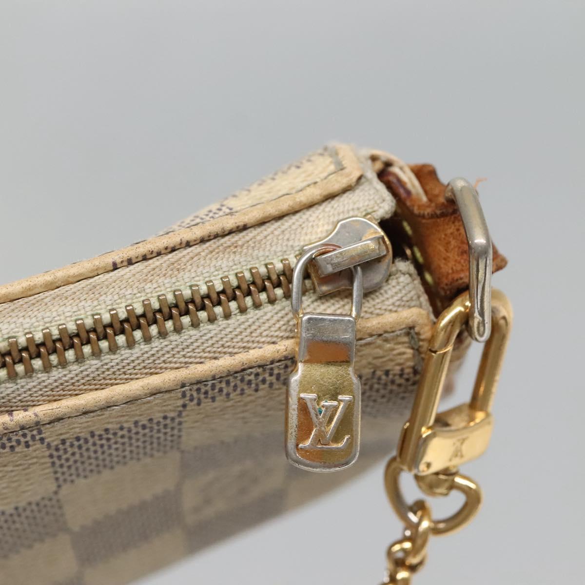 LOUIS VUITTON Damier Azur Eva Shoulder Bag 2way N55214 LV Auth 132641