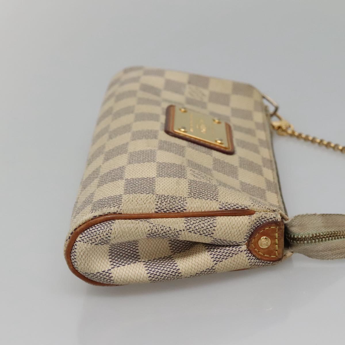 LOUIS VUITTON Damier Azur Eva Shoulder Bag 2way N55214 LV Auth 132641