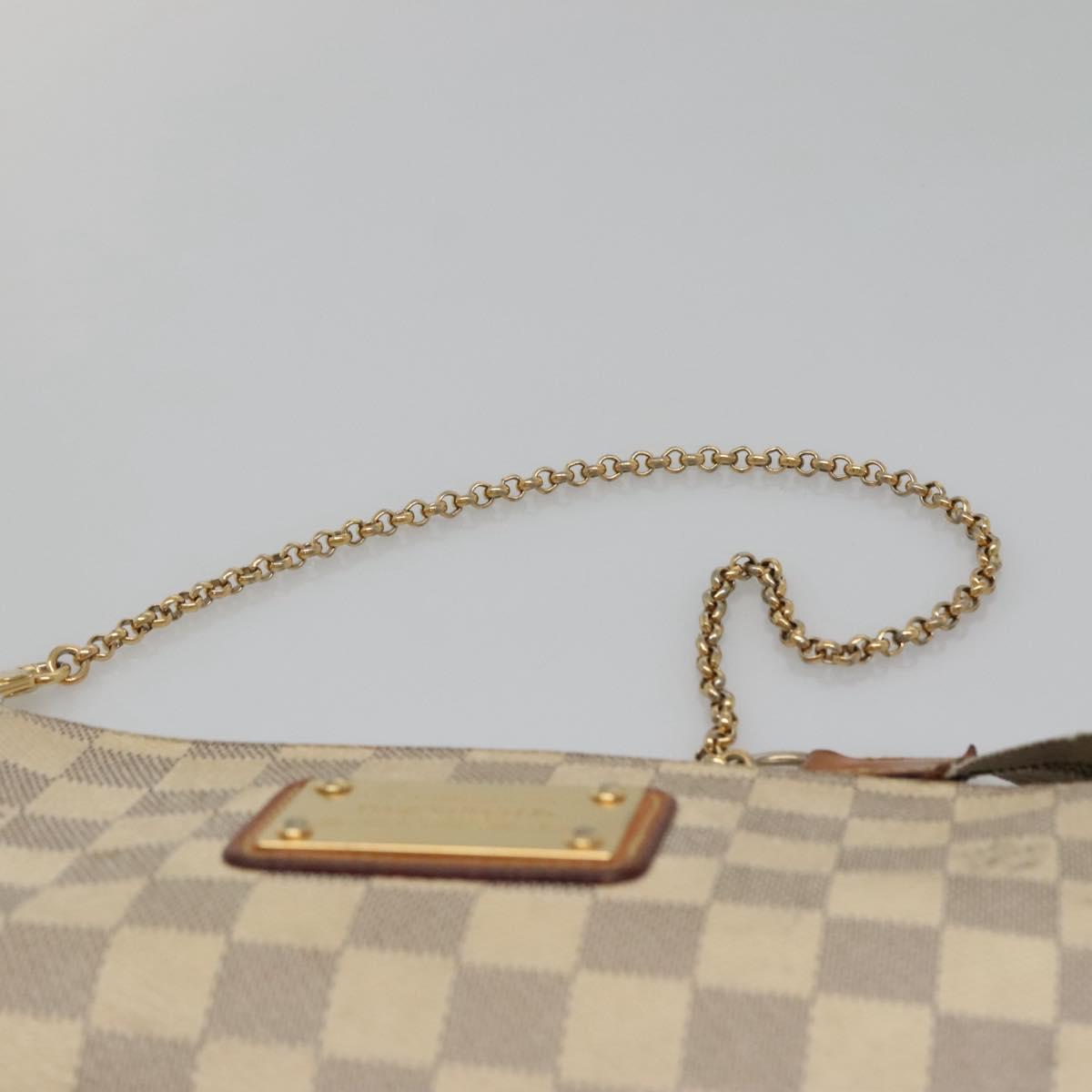 LOUIS VUITTON Damier Azur Eva Shoulder Bag 2way N55214 LV Auth 132641