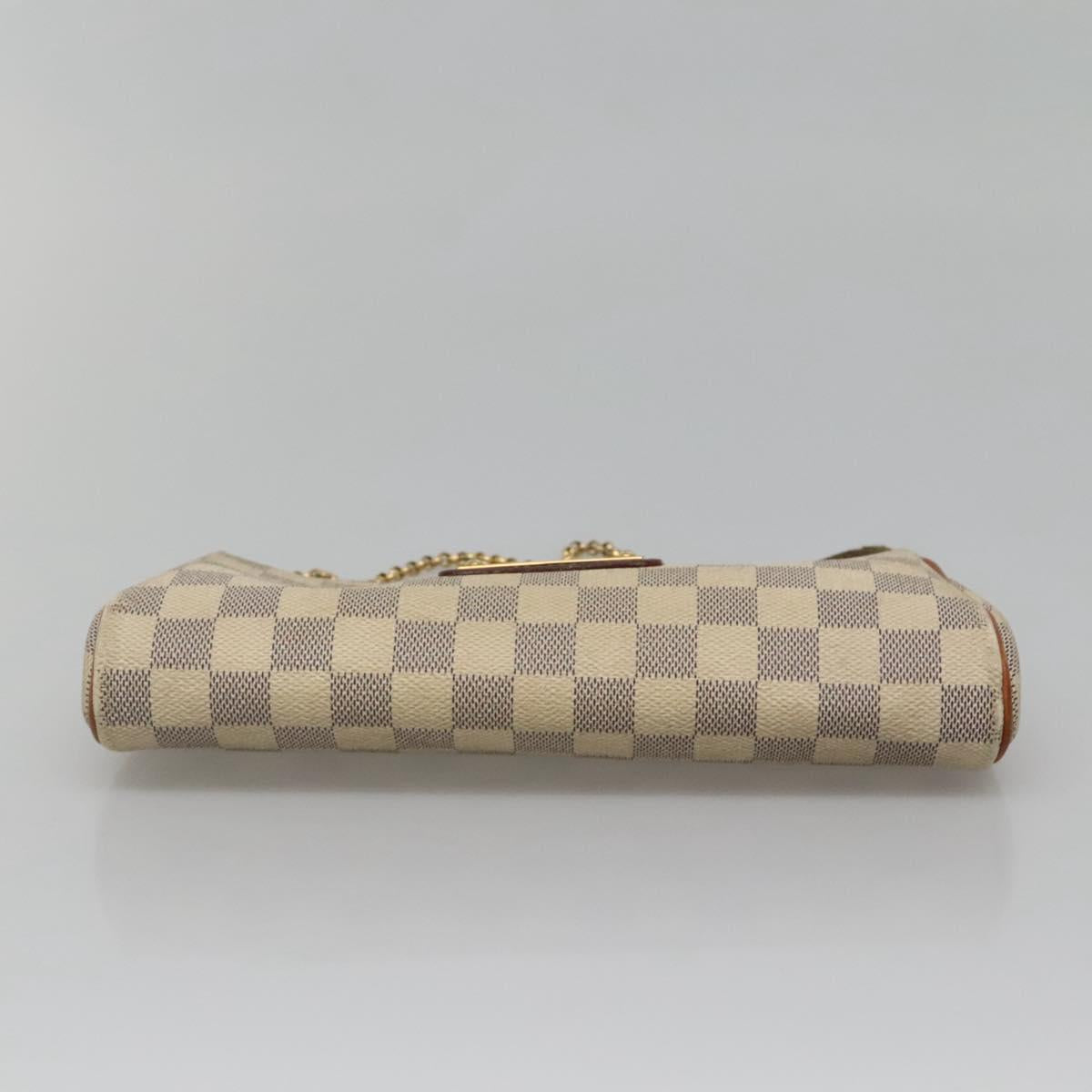 LOUIS VUITTON Damier Azur Eva Shoulder Bag 2way N55214 LV Auth 132641