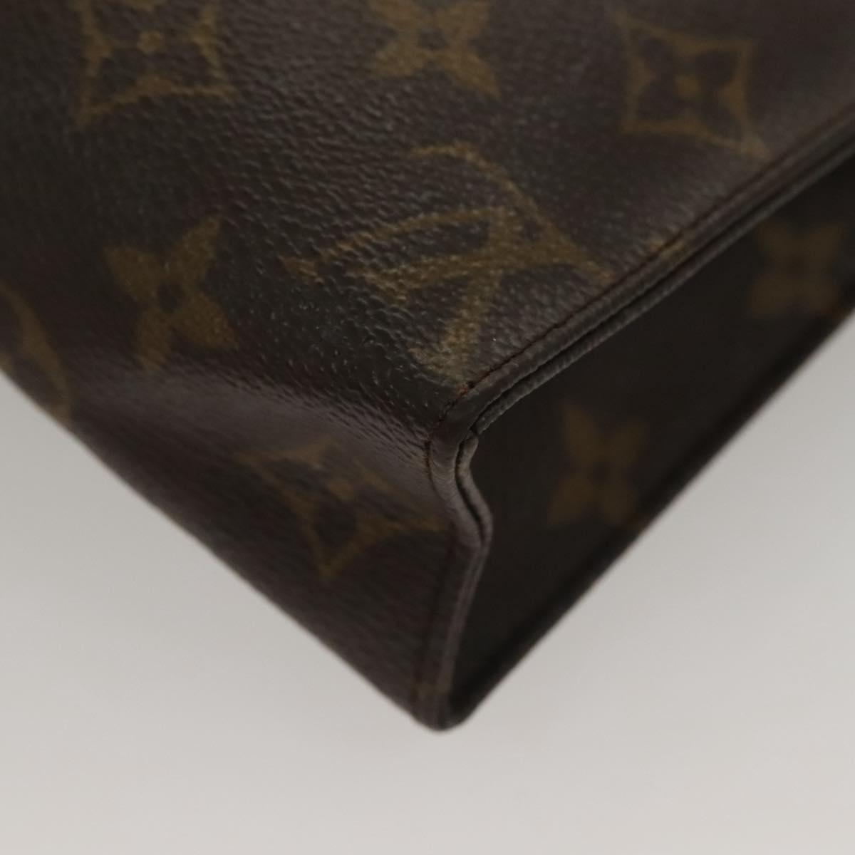 LOUIS VUITTON Monogram Poche Toilette 19 Pouch M47544 LV Auth 132654