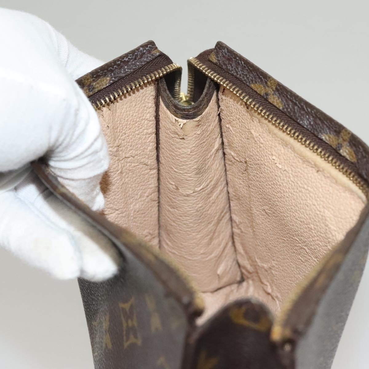 LOUIS VUITTON Monogram Poche Toilette 19 Pouch M47544 LV Auth 132654