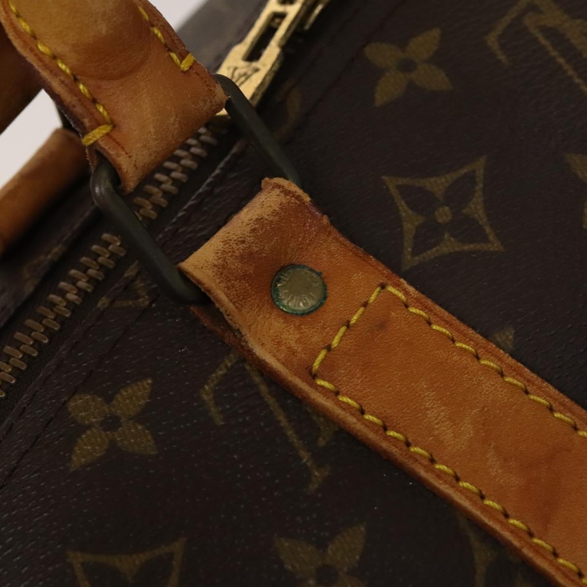 LOUIS VUITTON Monogram Keepall 55 Boston Bag M41424 LV Auth 132666