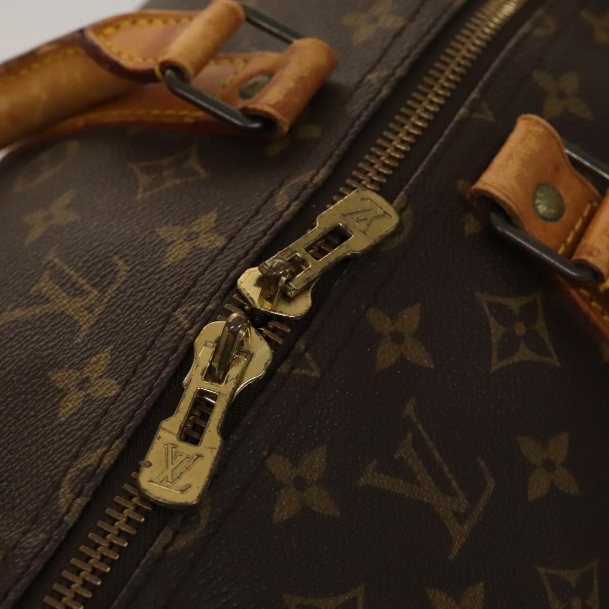 LOUIS VUITTON Monogram Keepall 55 Boston Bag M41424 LV Auth 132666