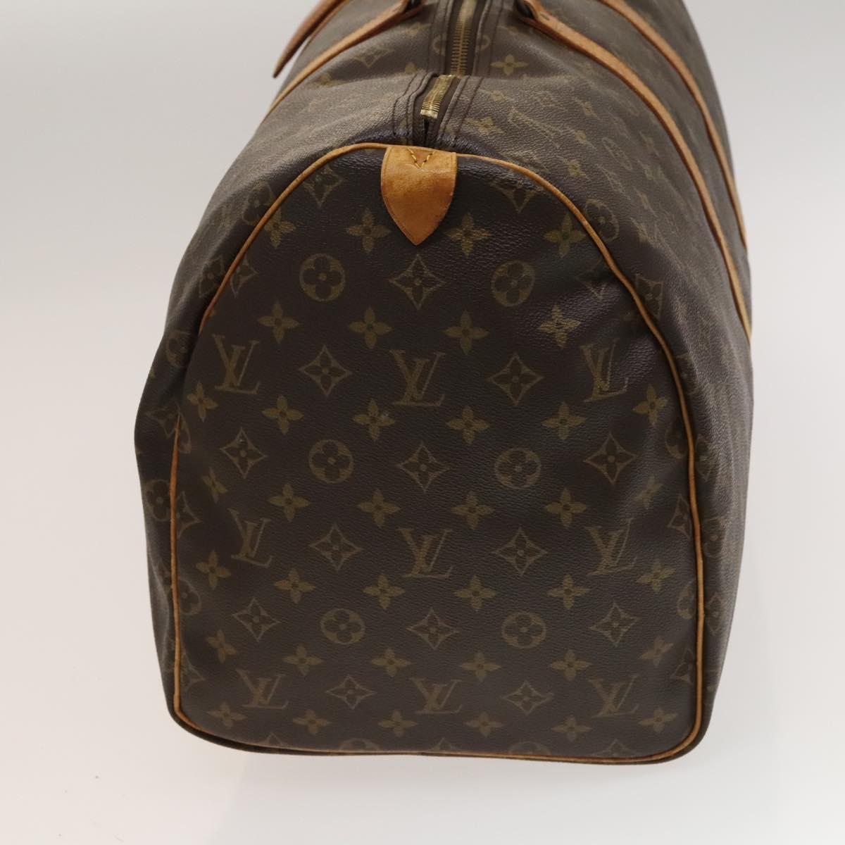 LOUIS VUITTON Monogram Keepall 55 Boston Bag M41424 LV Auth 132666