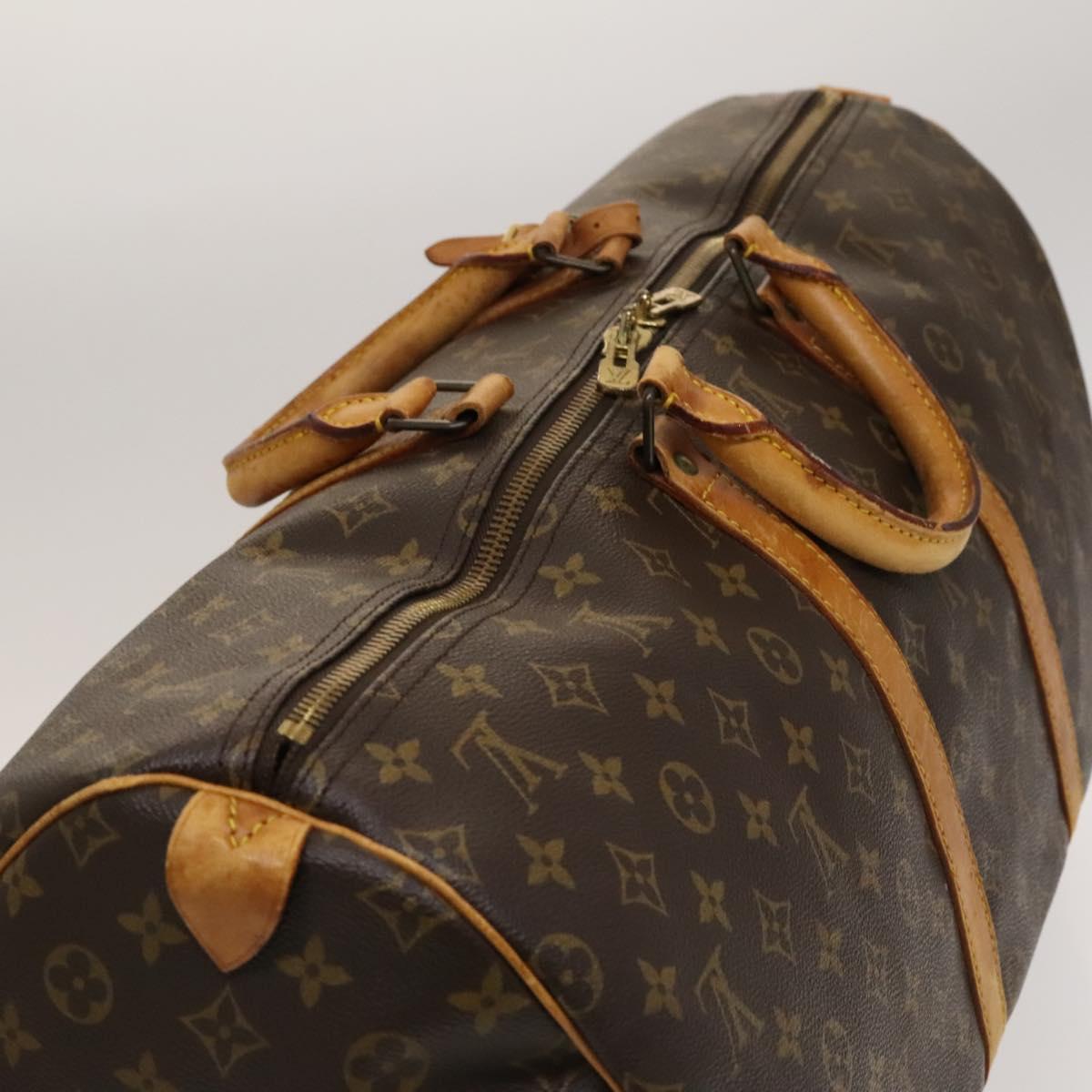 LOUIS VUITTON Monogram Keepall 55 Boston Bag M41424 LV Auth 132666