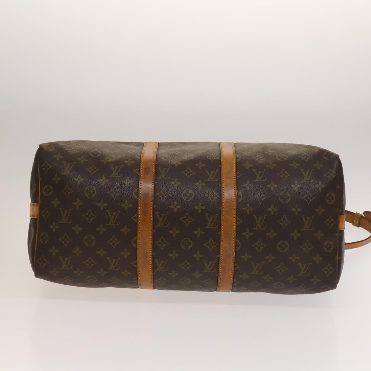 LOUIS VUITTON Monogram Keepall Bandouliere 50 Boston Bag M41416 LV Auth 132672