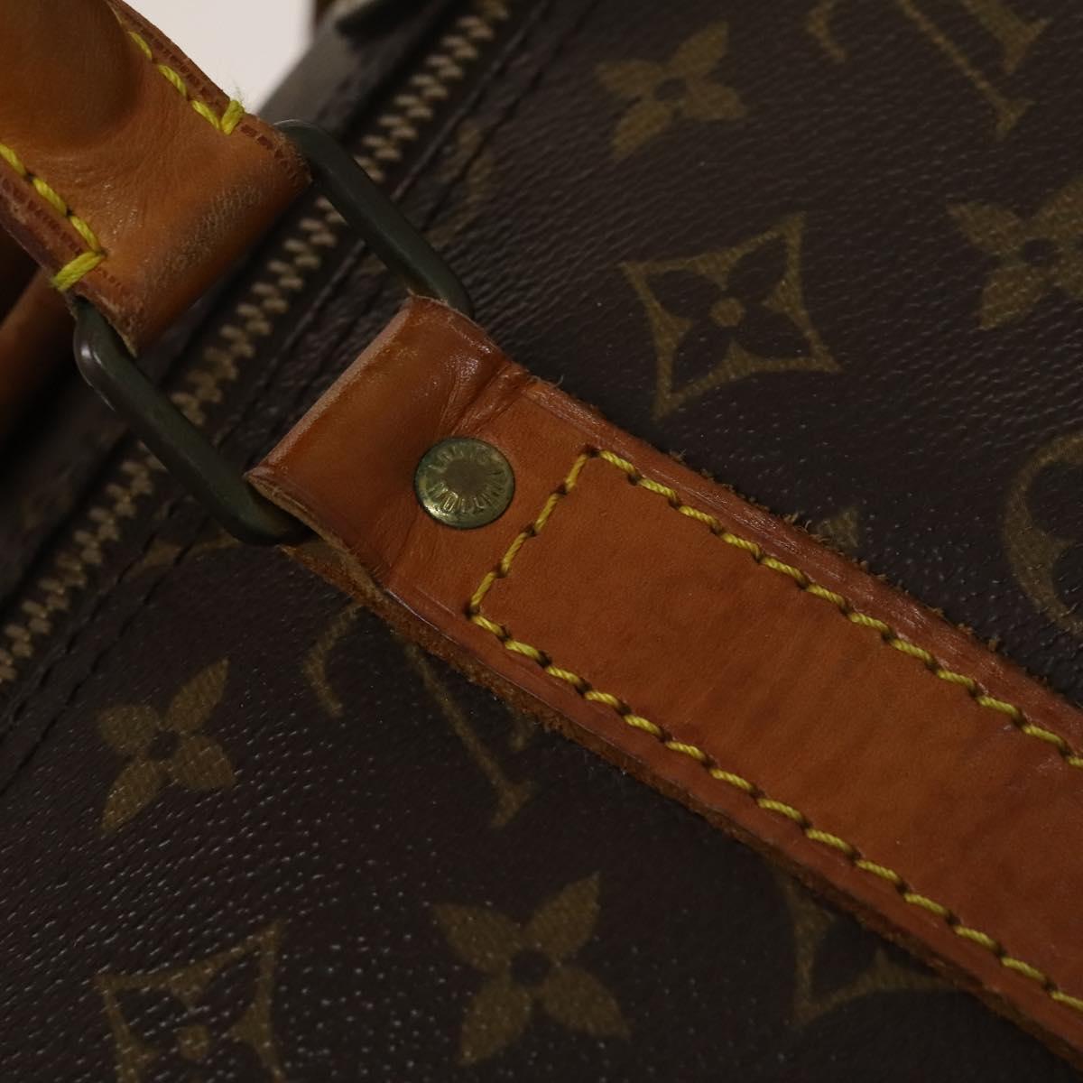 LOUIS VUITTON Monogram Keepall Bandouliere 55 Boston Bag M41414 LV Auth 132673