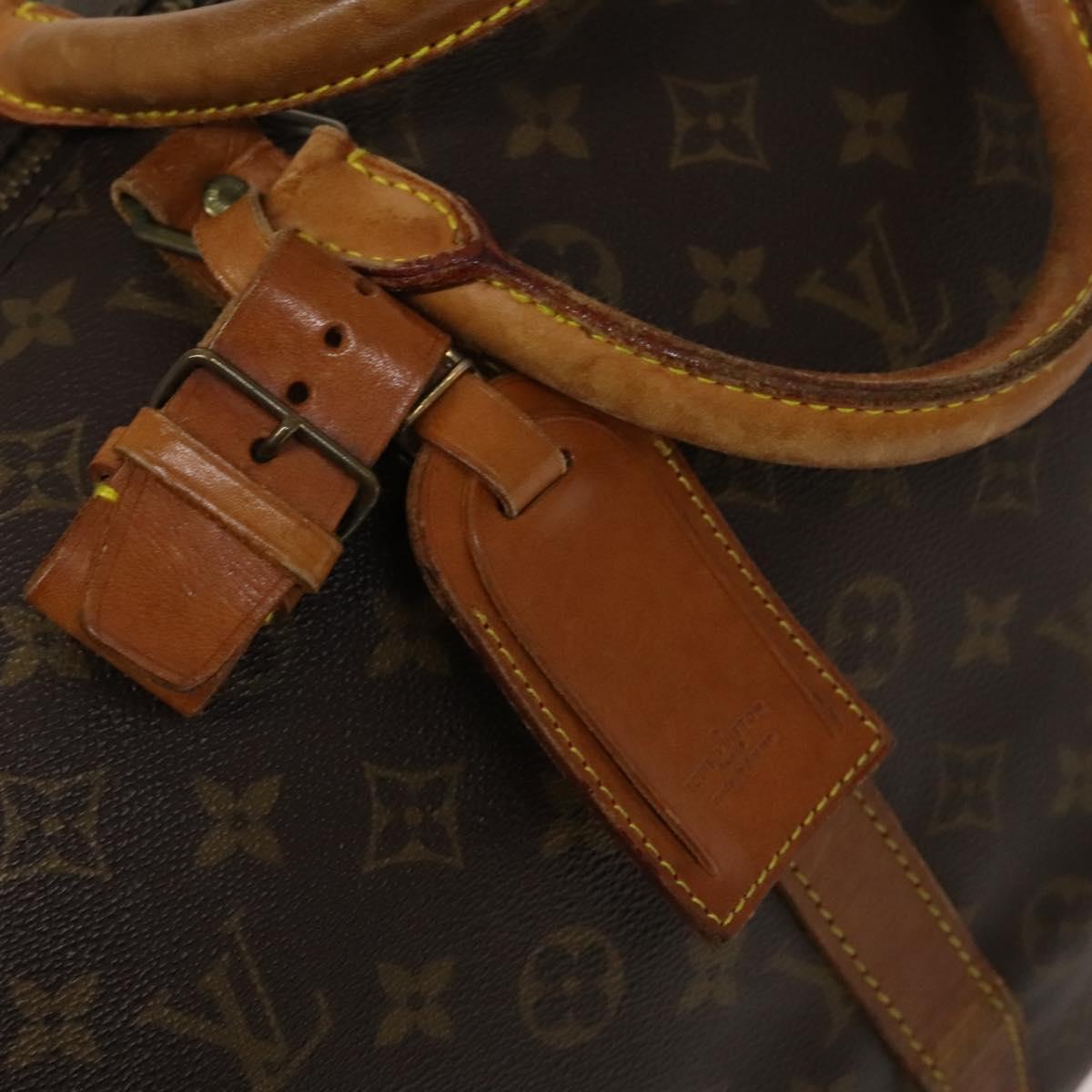 LOUIS VUITTON Monogram Keepall Bandouliere 55 Boston Bag M41414 LV Auth 132673