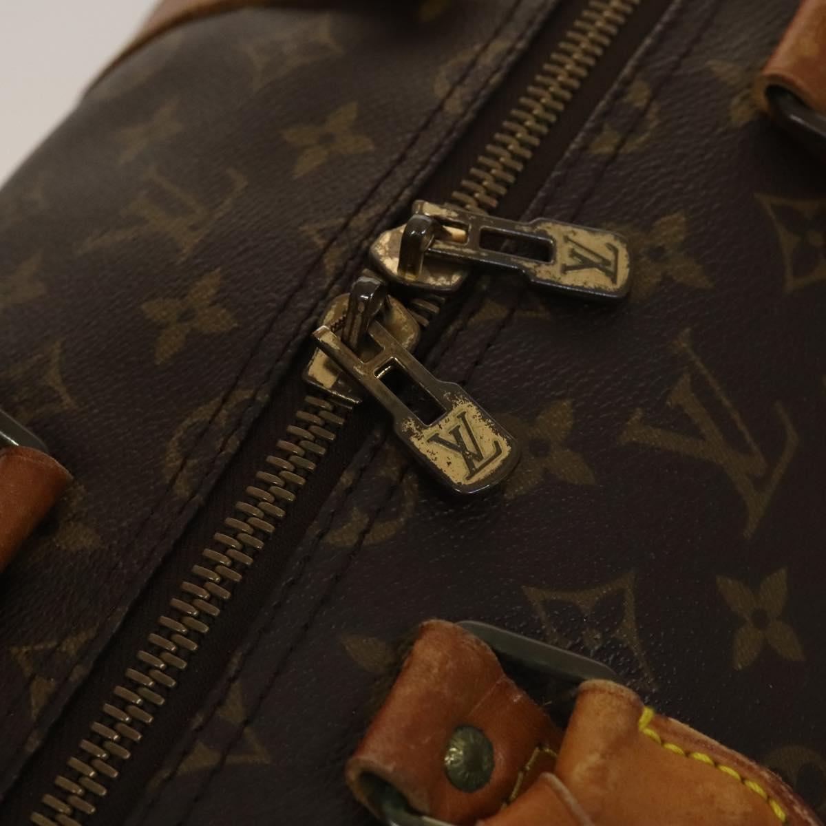 LOUIS VUITTON Monogram Keepall Bandouliere 55 Boston Bag M41414 LV Auth 132673