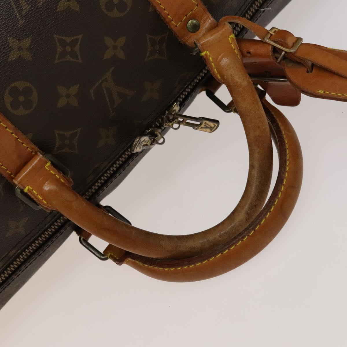 LOUIS VUITTON Monogram Keepall Bandouliere 55 Boston Bag M41414 LV Auth 132673