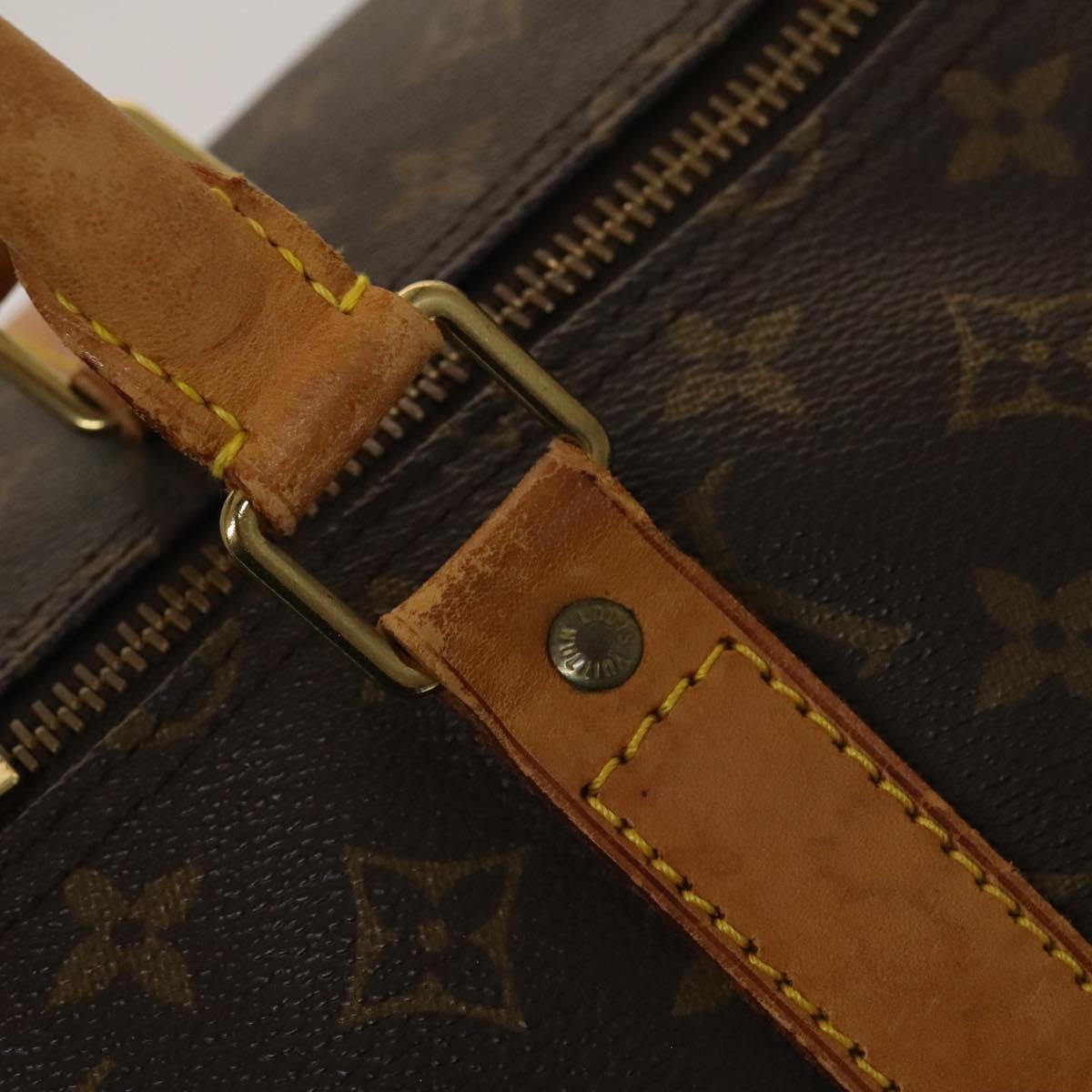 LOUIS VUITTON Monogram Keepall 55 Boston Bag M41424 LV Auth 132674