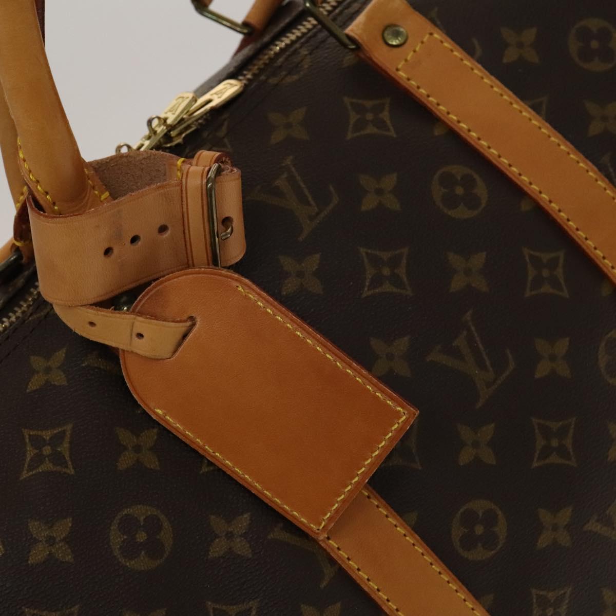 LOUIS VUITTON Monogram Keepall 55 Boston Bag M41424 LV Auth 132676