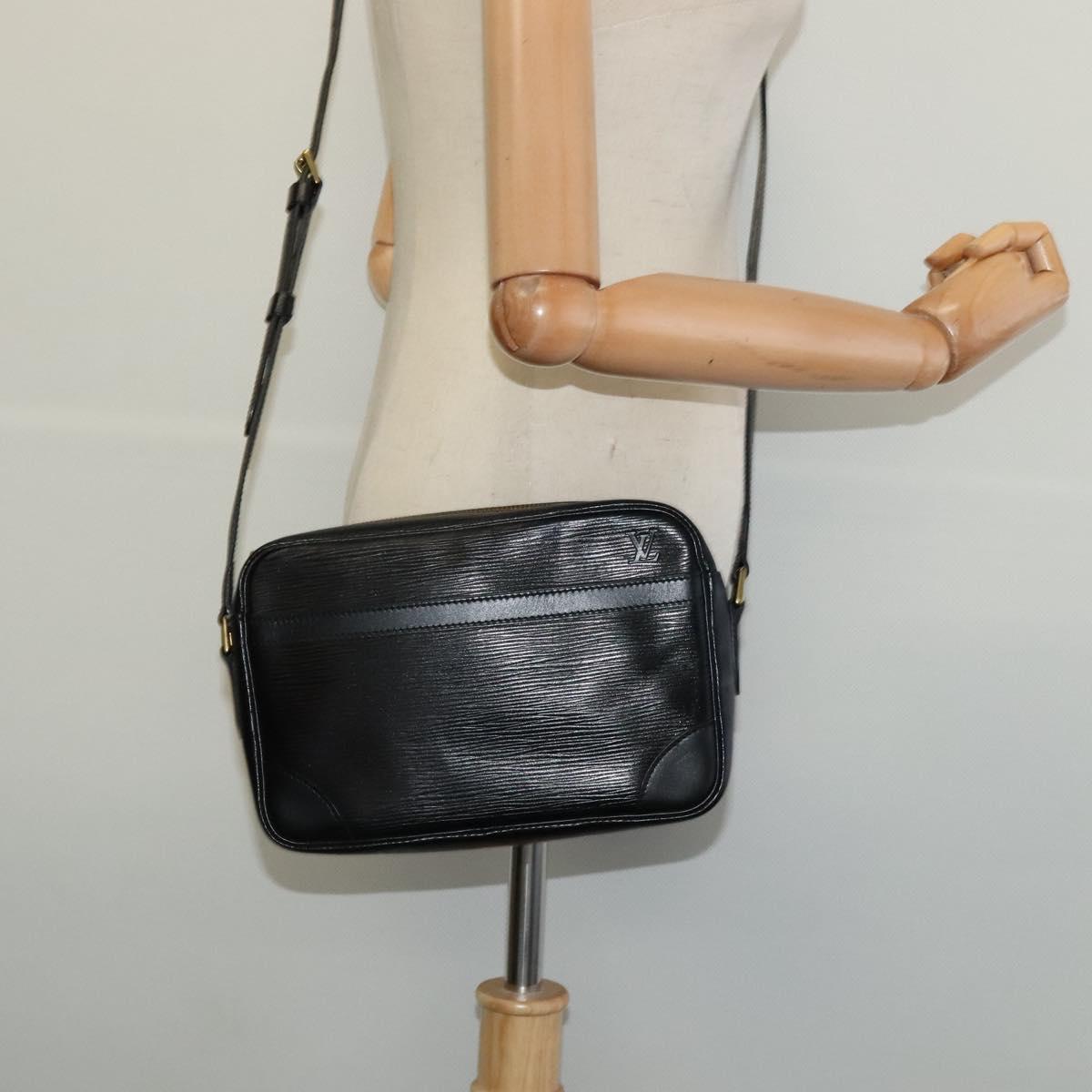 LOUIS VUITTON Epi Trocadero 23 Shoulder Bag Black M52302 LV Auth 132696