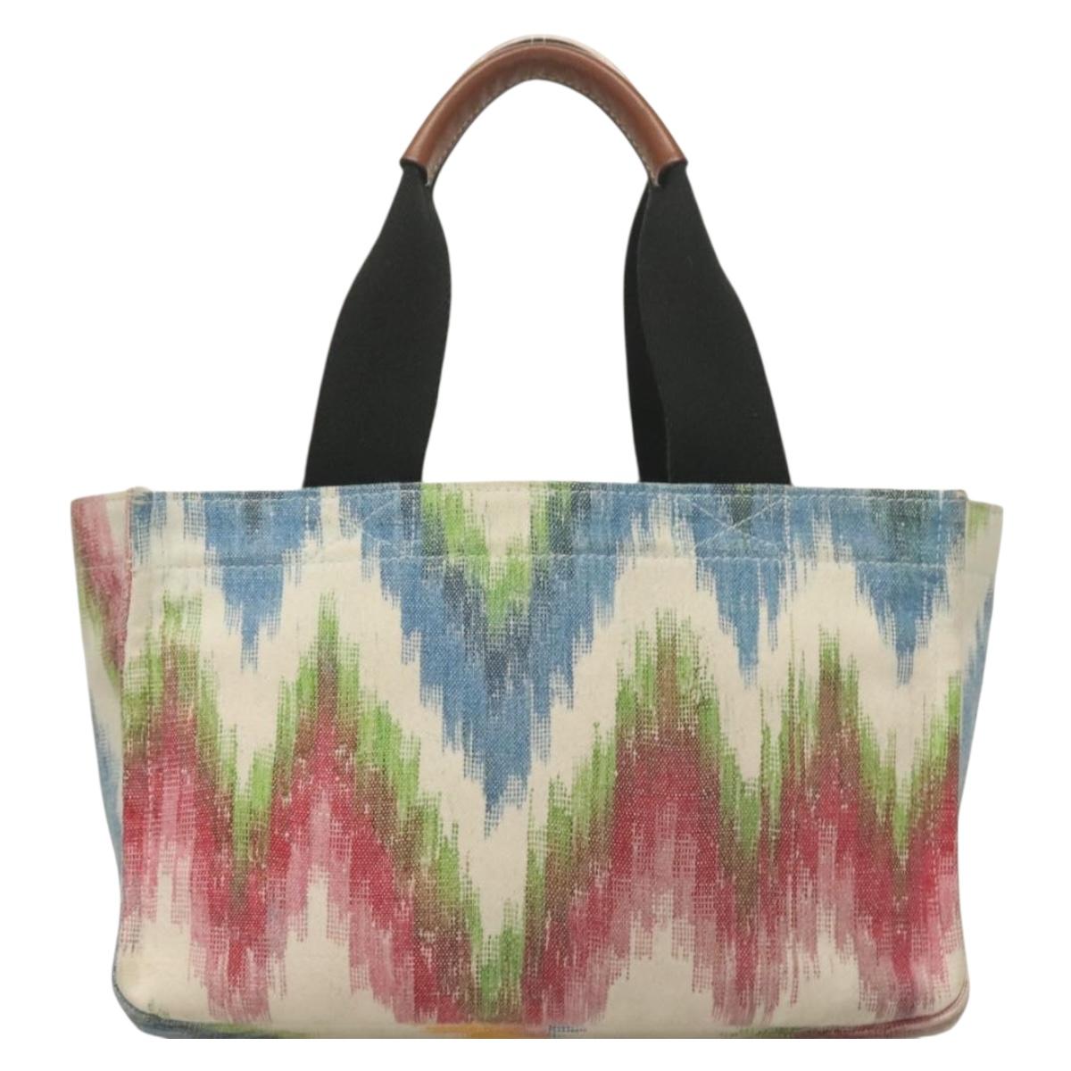 LOEWE Anagram Paula's Ibiza Tote Bag Canvas Multicolor Auth 132697