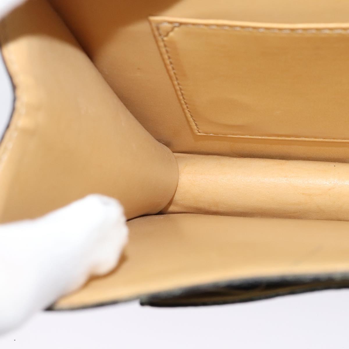 CELINE Macadam Canvas Shoulder Bag PVC Leather Brown Gold Auth 132703