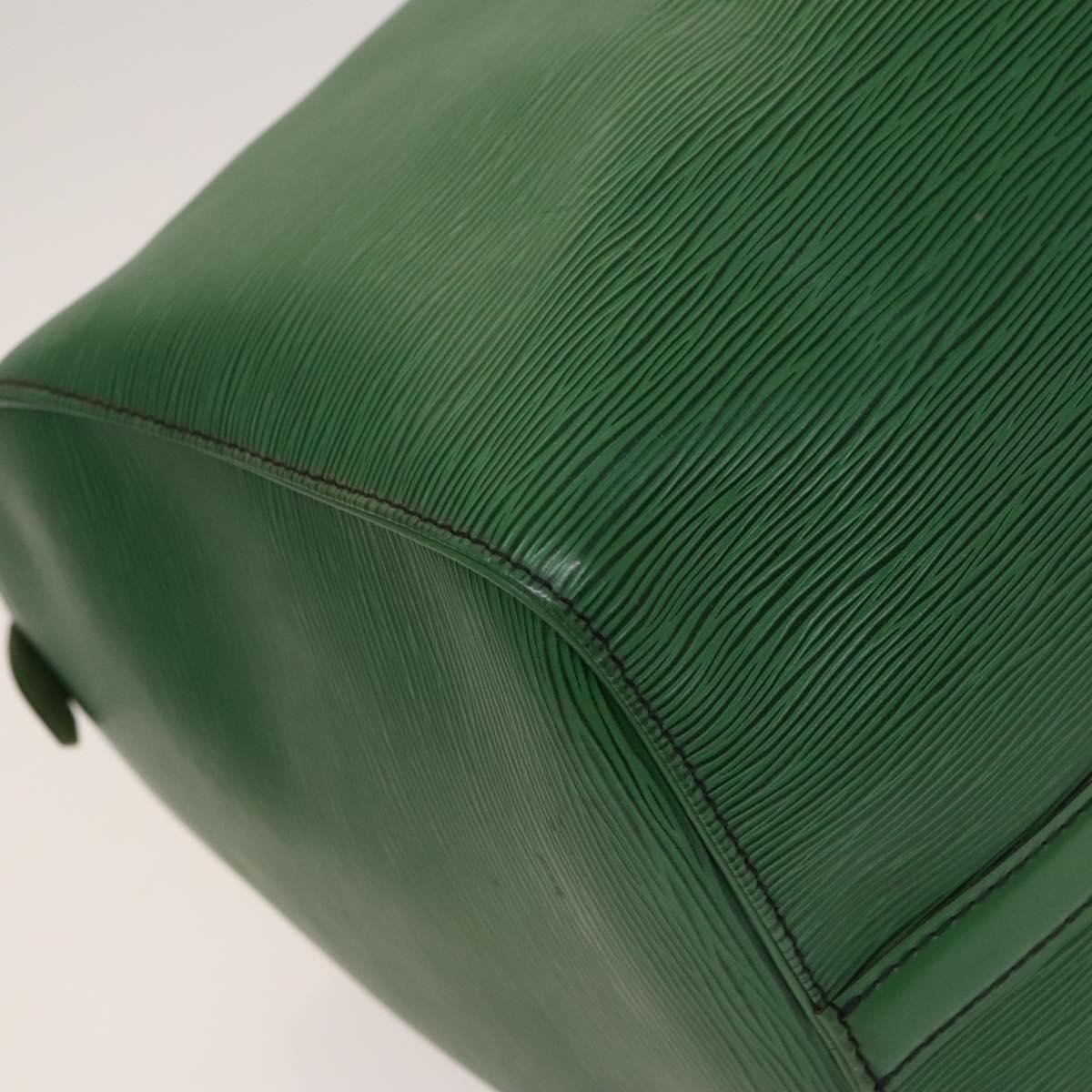 LOUIS VUITTON Epi Keepall 50 Boston Bag Green M42964 LV Auth 132722