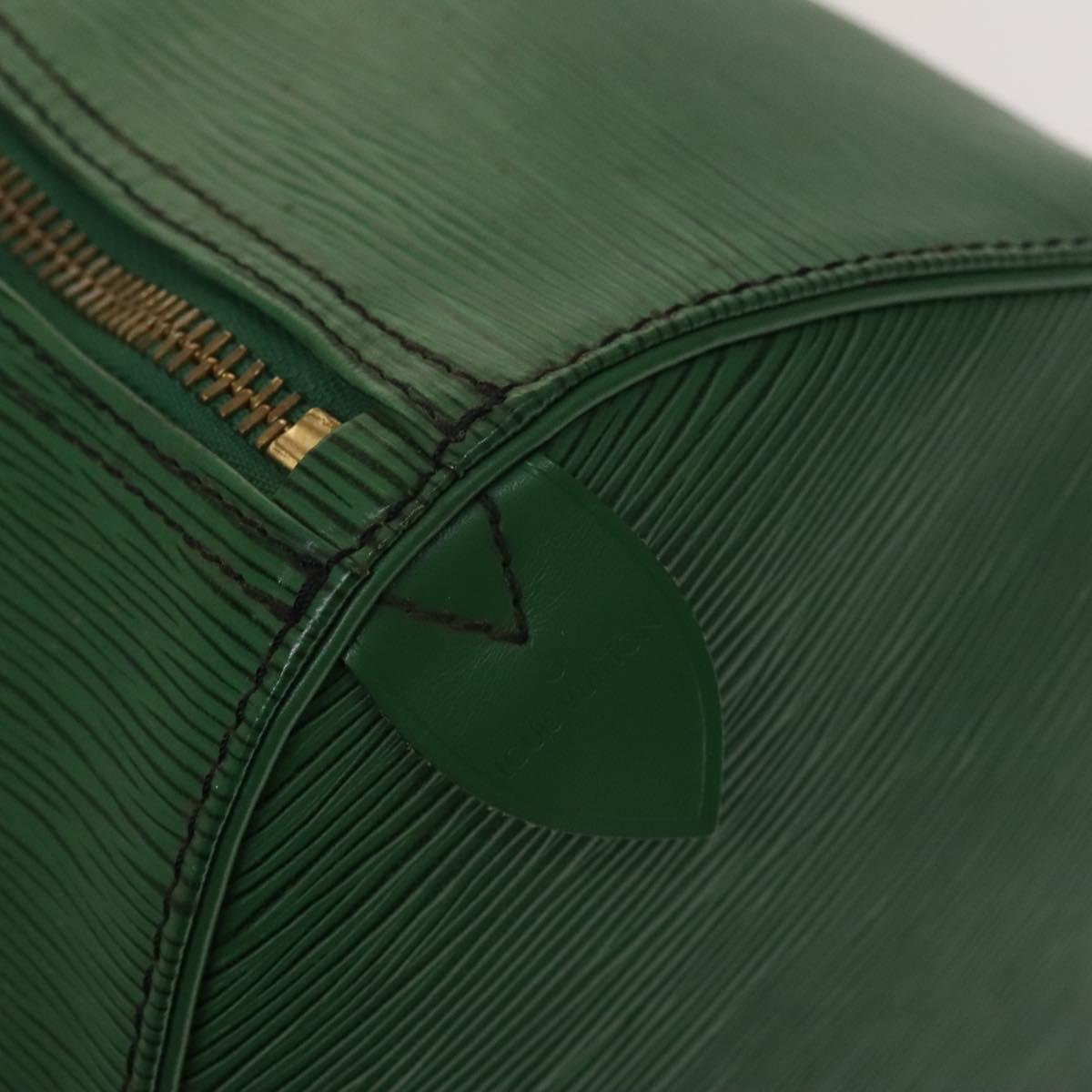 LOUIS VUITTON Epi Keepall 50 Boston Bag Green M42964 LV Auth 132722