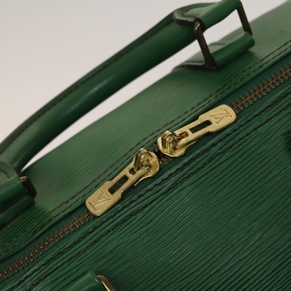 LOUIS VUITTON Epi Keepall 50 Boston Bag Green M42964 LV Auth 132722