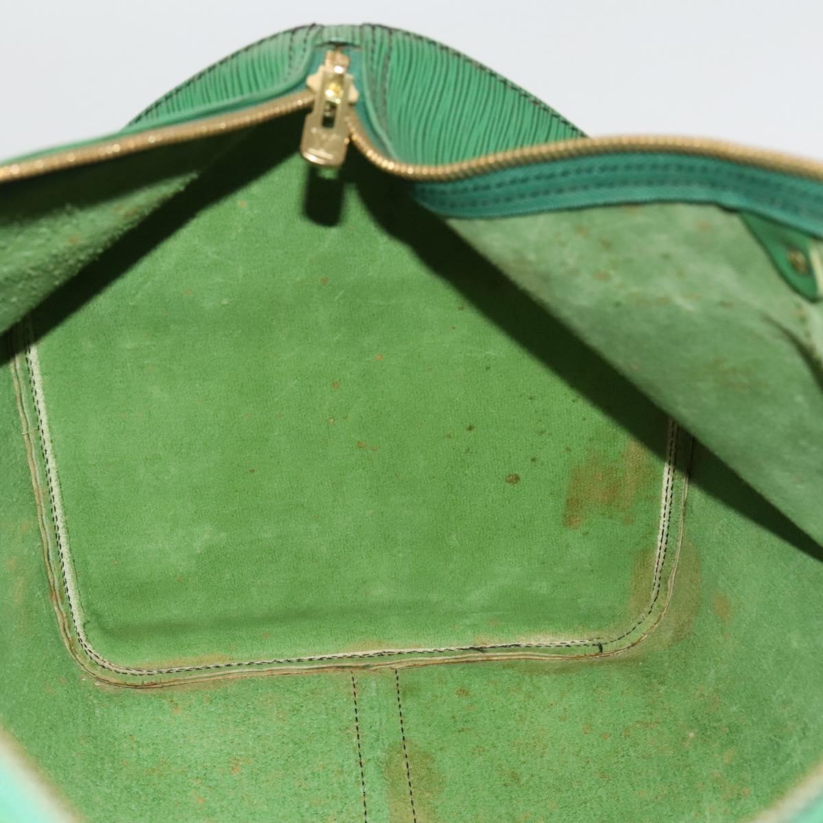 LOUIS VUITTON Epi Keepall 50 Boston Bag Green M42964 LV Auth 132722