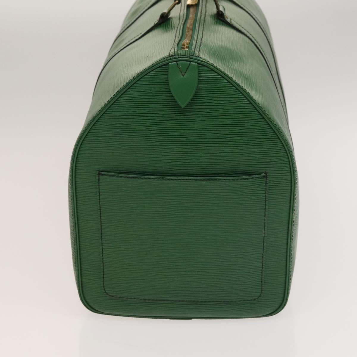 LOUIS VUITTON Epi Keepall 50 Boston Bag Green M42964 LV Auth 132722