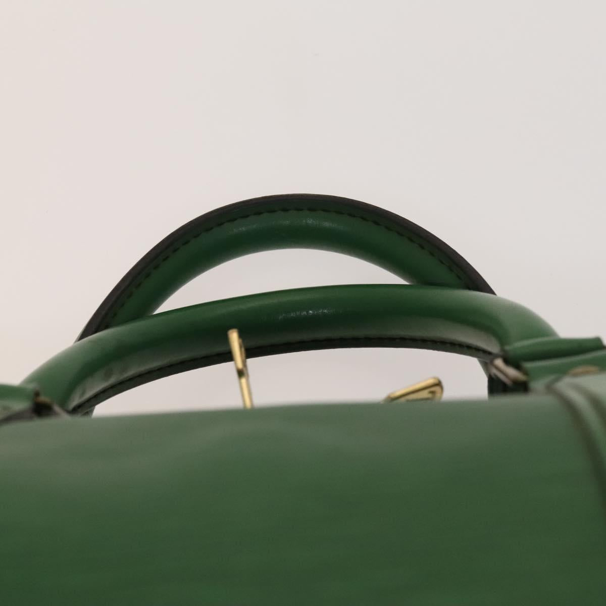 LOUIS VUITTON Epi Keepall 50 Boston Bag Green M42964 LV Auth 132722