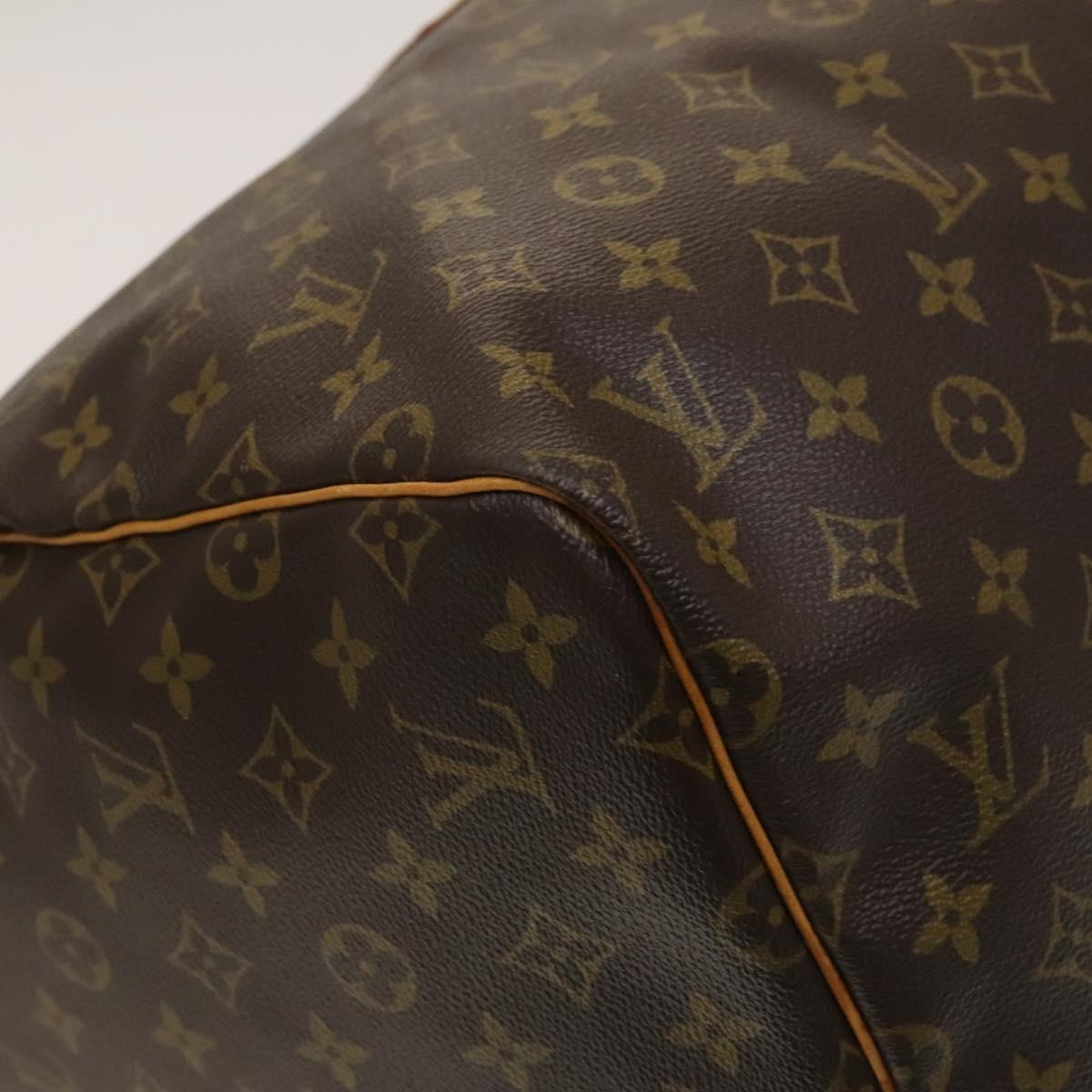 LOUIS VUITTON Monogram Keepall 55 Boston Bag M41424 LV Auth 132737