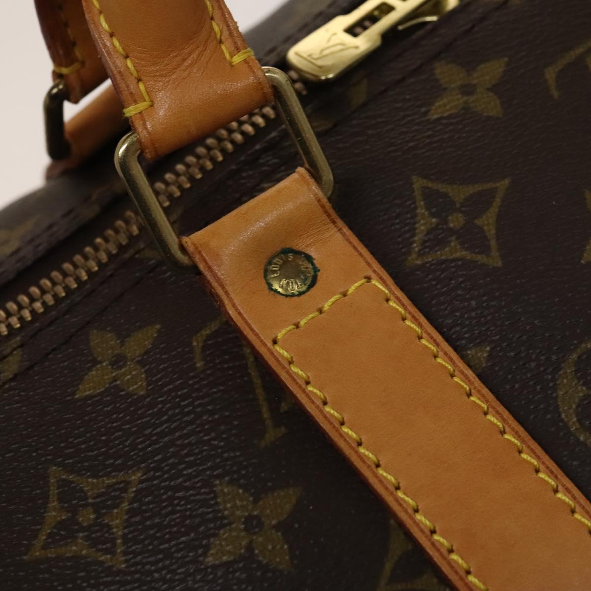 LOUIS VUITTON Monogram Keepall 55 Boston Bag M41424 LV Auth 132737