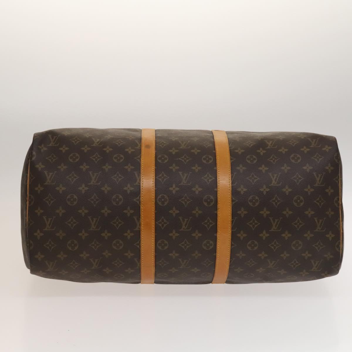 LOUIS VUITTON Monogram Keepall 55 Boston Bag M41424 LV Auth 132738