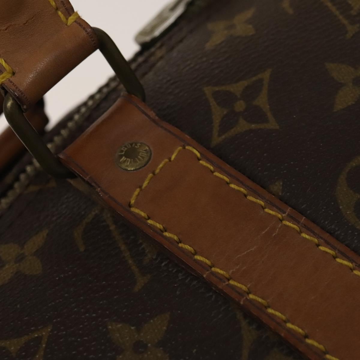 LOUIS VUITTON Monogram Keepall 55 Boston Bag M41424 LV Auth 132745
