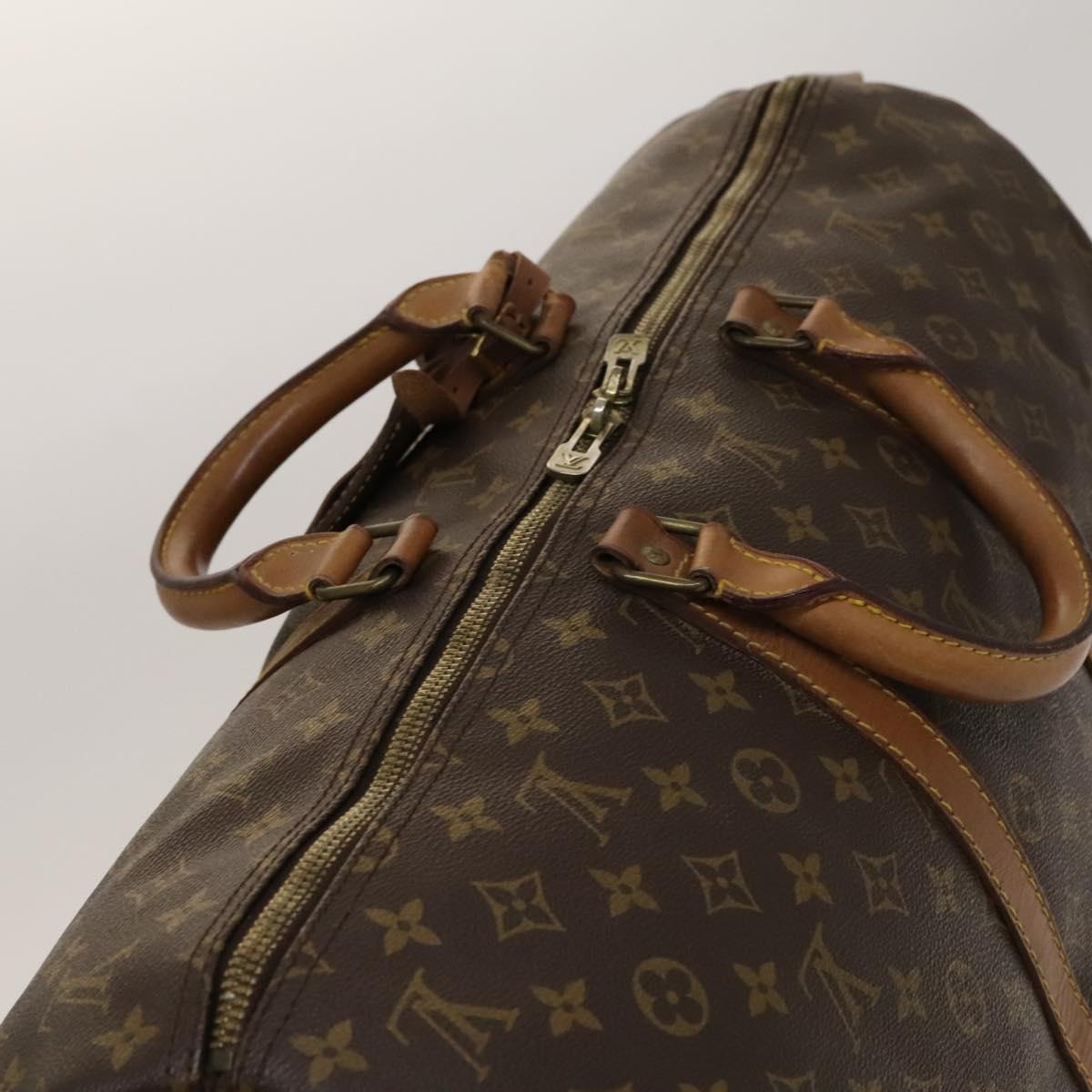 LOUIS VUITTON Monogram Keepall 55 Boston Bag M41424 LV Auth 132745