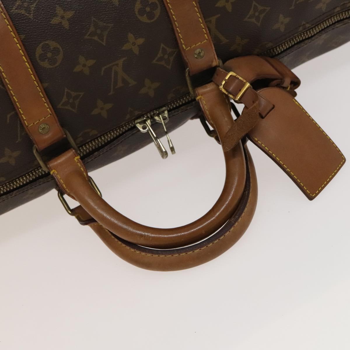 LOUIS VUITTON Monogram Keepall 55 Boston Bag M41424 LV Auth 132745