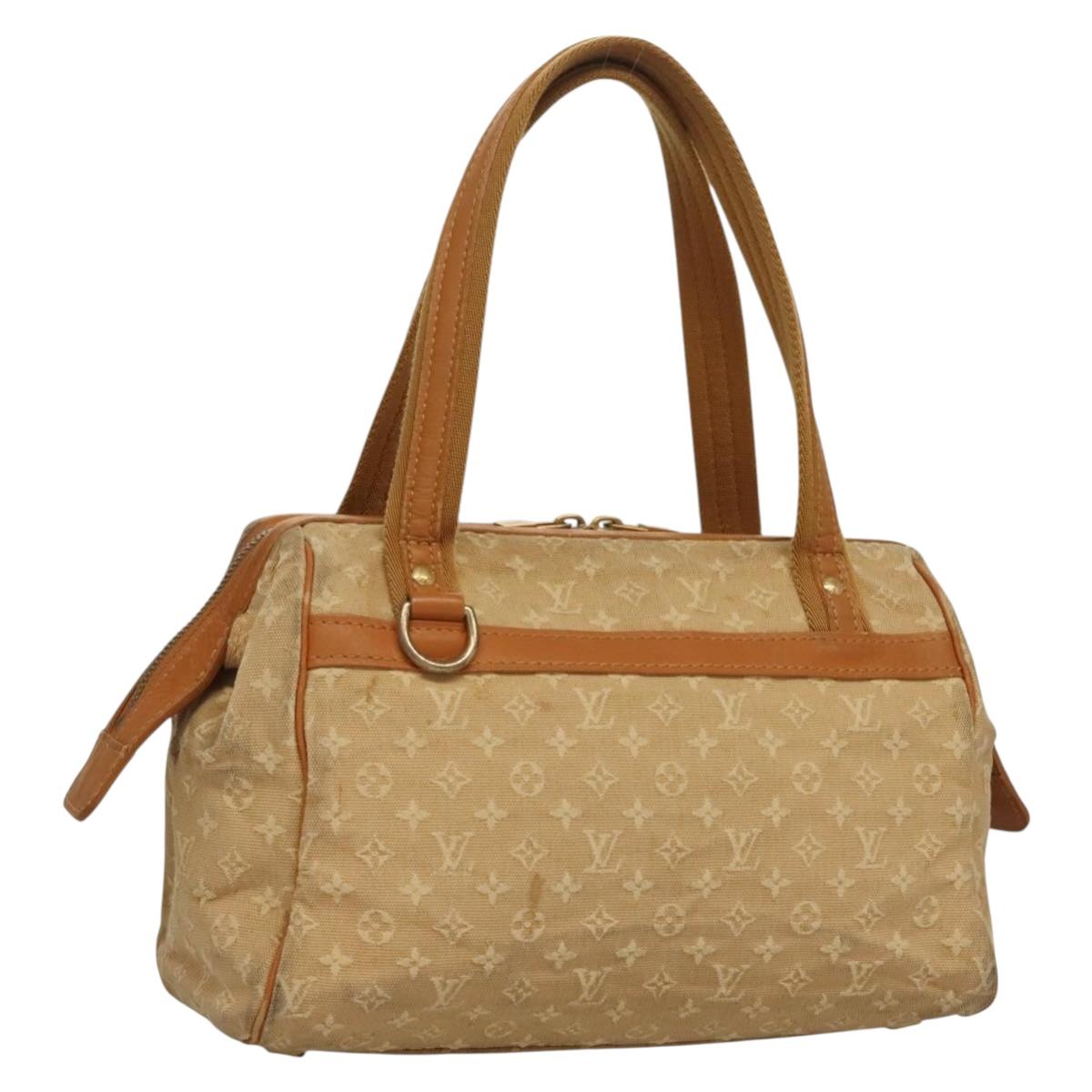 LOUIS VUITTON Monogram Mini Josephine PM Hand Bag Beige M92416 LV Auth 132759