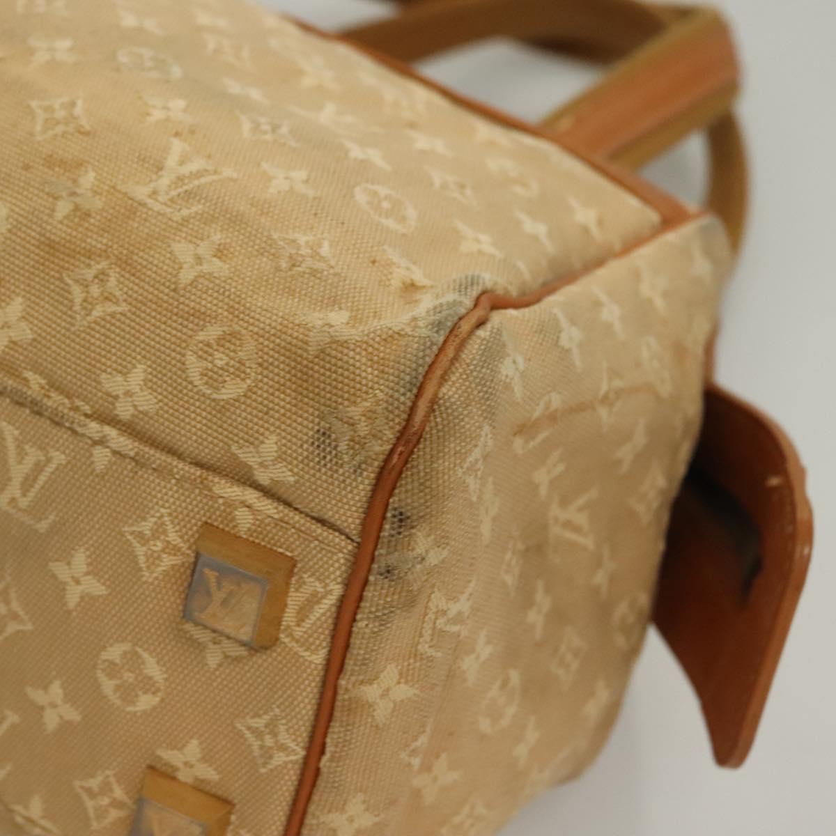 LOUIS VUITTON Monogram Mini Josephine PM Hand Bag Beige M92416 LV Auth 132759