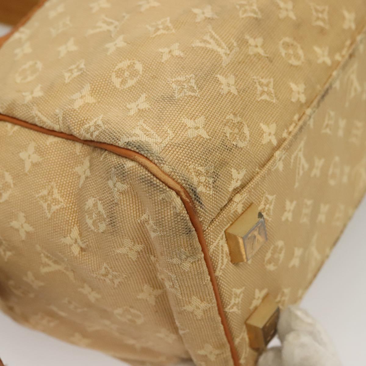LOUIS VUITTON Monogram Mini Josephine PM Hand Bag Beige M92416 LV Auth 132759