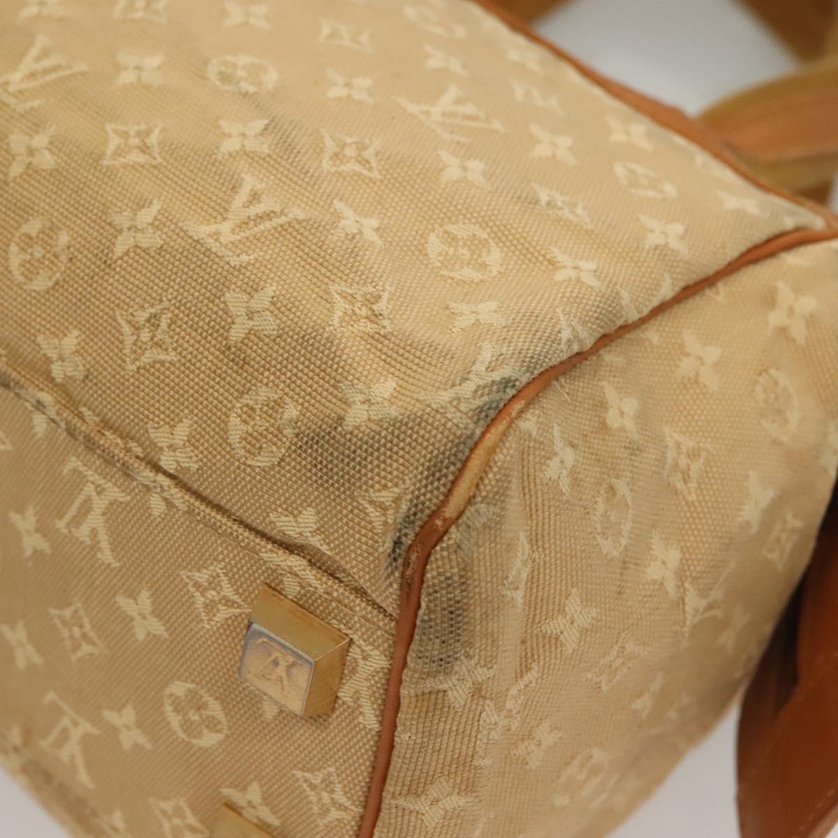 LOUIS VUITTON Monogram Mini Josephine PM Hand Bag Beige M92416 LV Auth 132759