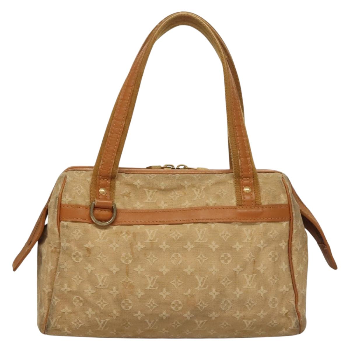LOUIS VUITTON Monogram Mini Josephine PM Hand Bag Beige M92416 LV Auth 132759
