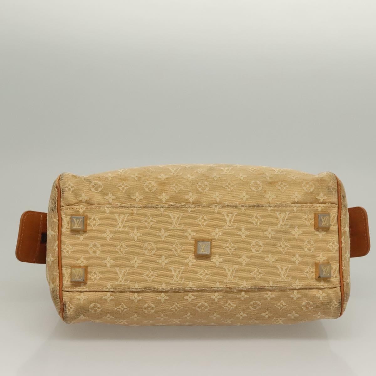 LOUIS VUITTON Monogram Mini Josephine PM Hand Bag Beige M92416 LV Auth 132759