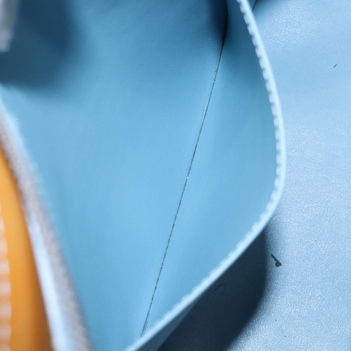 LOUIS VUITTON Monogram Vernis Houston Hand Bag Baby Blue M91005 LV Auth 132764