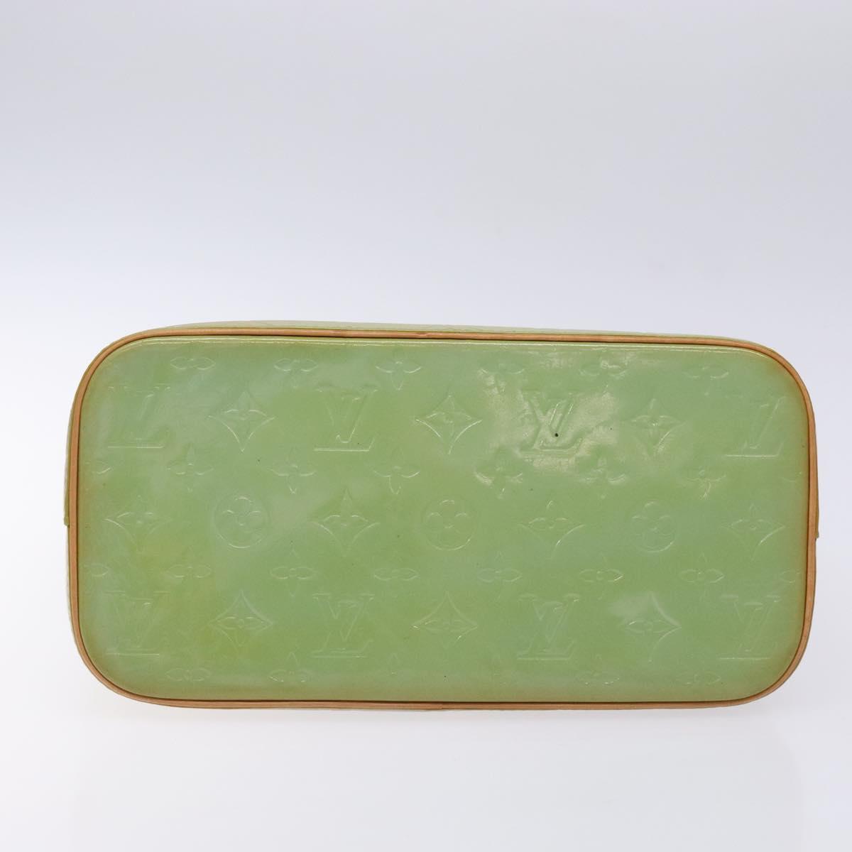 LOUIS VUITTON Monogram Vernis Houston Hand Bag Baby Blue M91005 LV Auth 132764