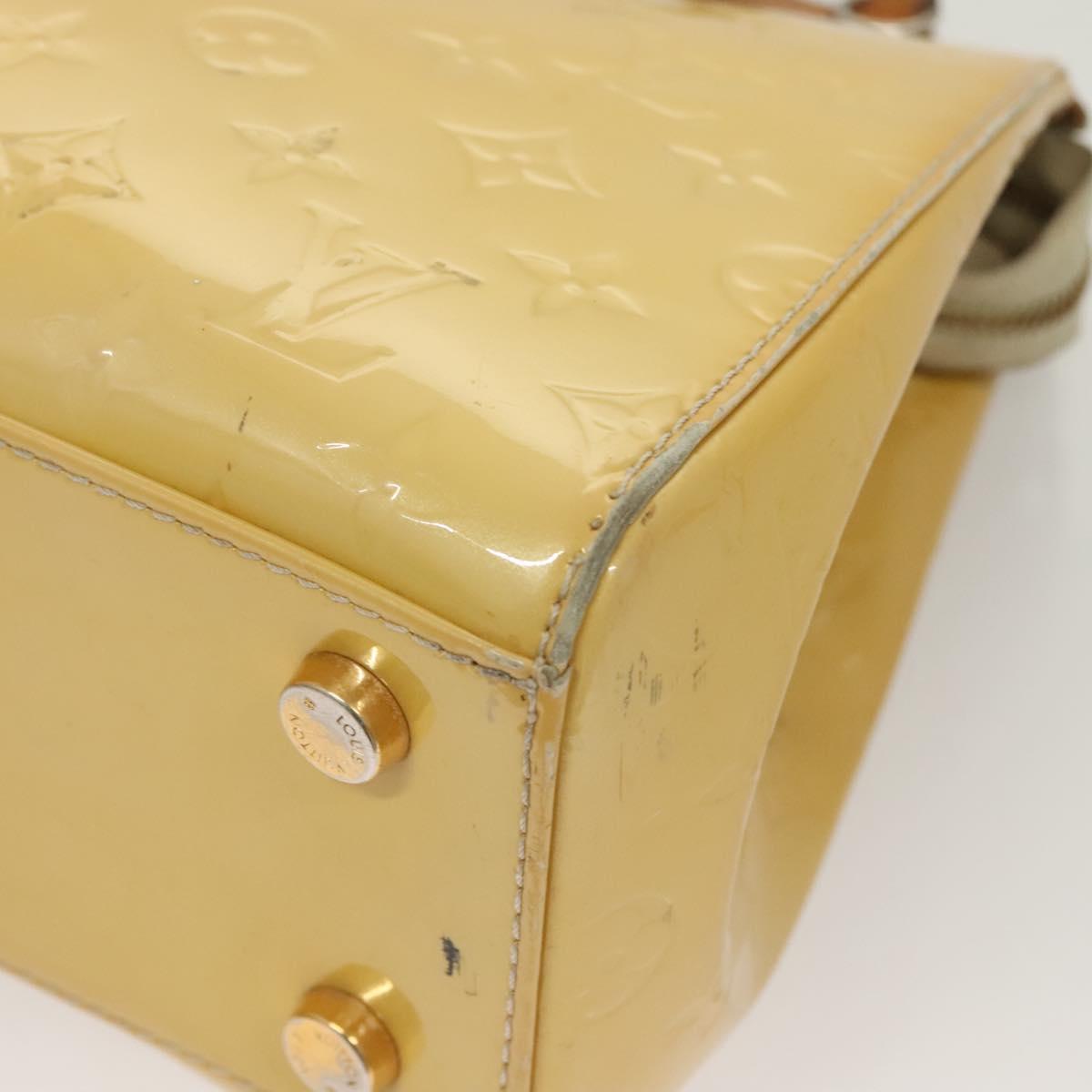 LOUIS VUITTON Monogram Vernis Blair MM Hand Bag 2way Citrin M90108 Auth 132765