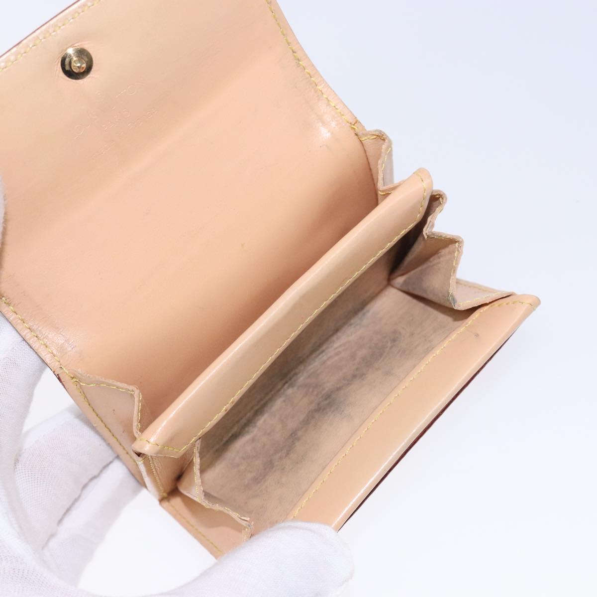 LOUIS VUITTON Multicolor Porte Monnaie Pla Purse White M92657 Auth 132771