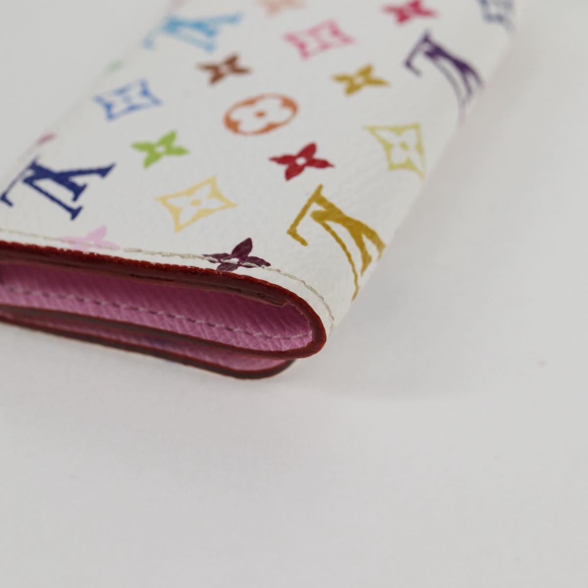LOUIS VUITTON Monogram Multicolor Multicles 4 Key Case White M93731 Auth 132774V