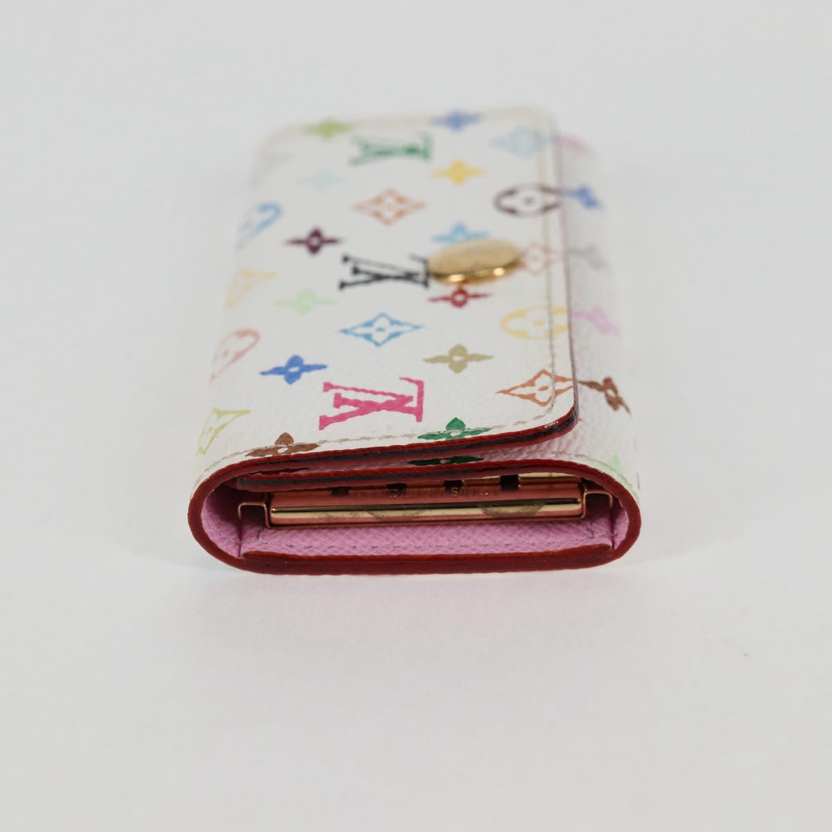 LOUIS VUITTON Monogram Multicolor Multicles 4 Key Case White M93731 Auth 132774V