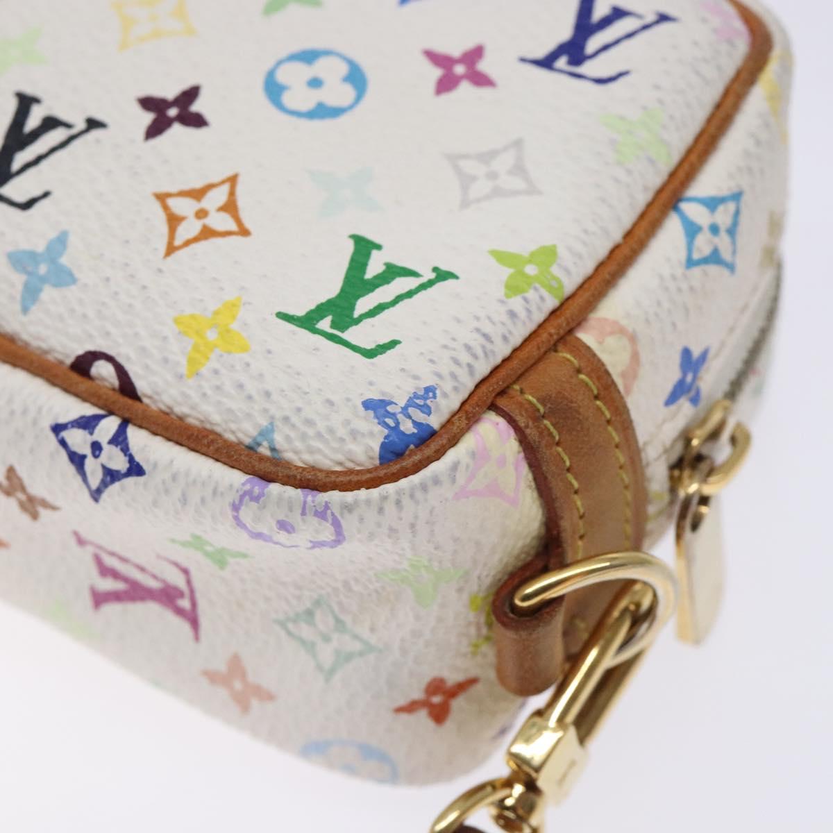 LOUIS VUITTON Monogram Multicolor Trousse Wapity White M58033 LV Auth 132787