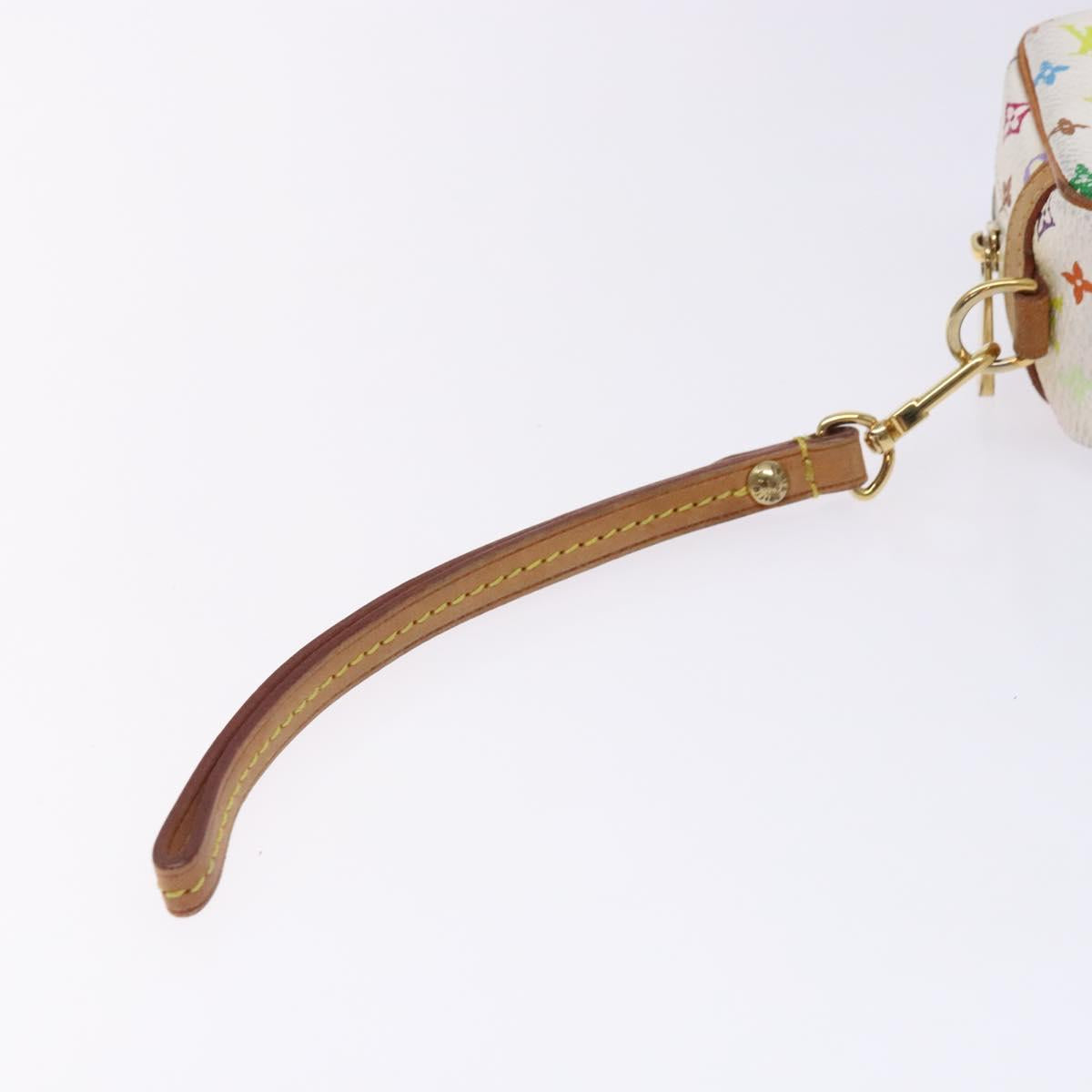 LOUIS VUITTON Monogram Multicolor Trousse Wapity White M58033 LV Auth 132787