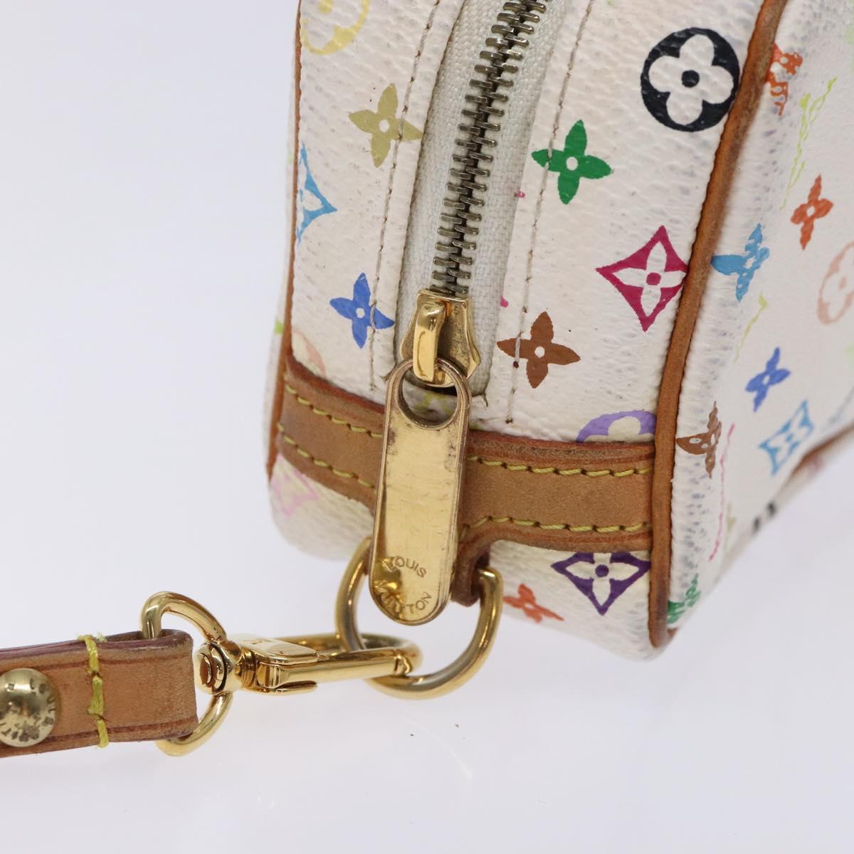 LOUIS VUITTON Monogram Multicolor Trousse Wapity White M58033 LV Auth 132787