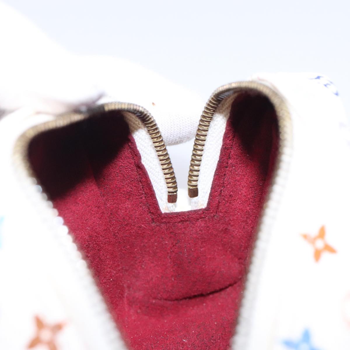 LOUIS VUITTON Monogram Multicolor Trousse Wapity White M58033 LV Auth 132787