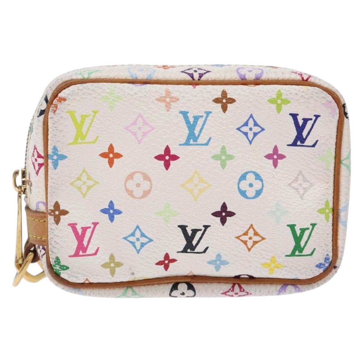 LOUIS VUITTON Monogram Multicolor Trousse Wapity White M58033 LV Auth 132787