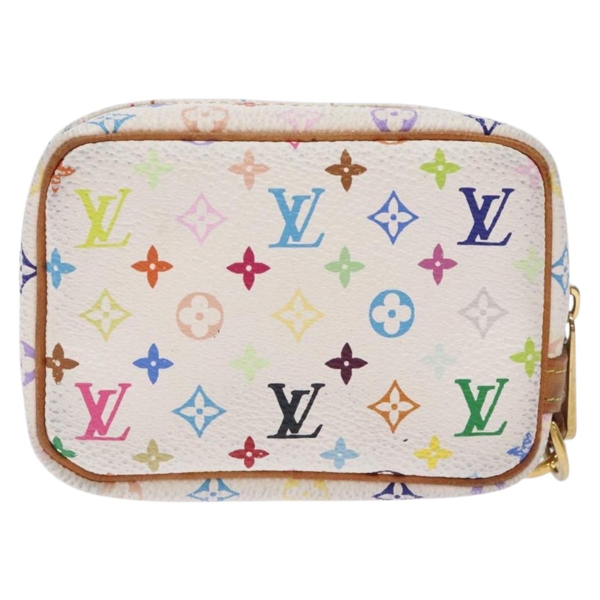 LOUIS VUITTON Monogram Multicolor Trousse Wapity White M58033 LV Auth 132787